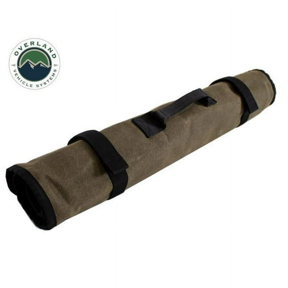 Overland VCL 21089941 20.5 x 18.5 in. No.14 Waxed Canvas Universal Rolled Bag Socket with Handle & Straps