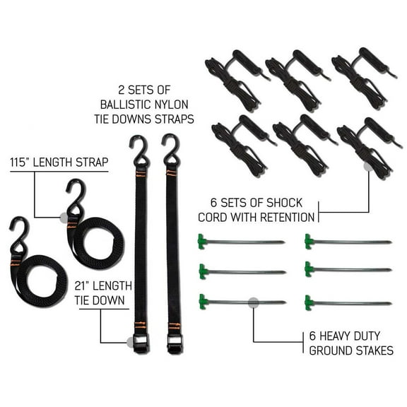 Overland Vehicle Systems 18189909: Nomadic 270 Lt Awning Brackets, Multicolor,
