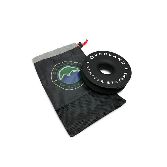 Overland Vehicle Systems 19240004 6.25 in. Recovery Ring, Black - 45000 lbs