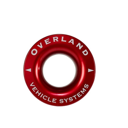 Overland Vehicle Systems 19240005: Recovery Ring 2.5" 10,000 lb, Red with Storage Bag