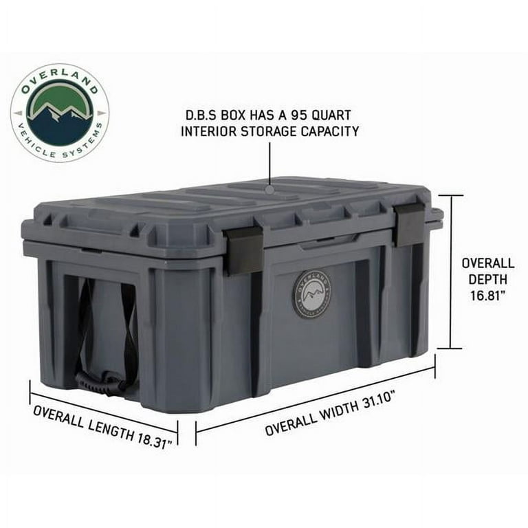 Overland Vehicle Systems 40100011 Dry Box with Drain & Bottle