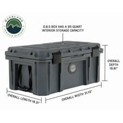 Overland Vehicle Systems 40100011 Dry Box with Drain & Bottle Opener, Dark Grey - 23.75 gal