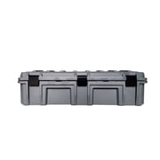 D.B.S. - Dark Grey 117 QT Dry Box with Wheels, Drain, and Bottle Opener