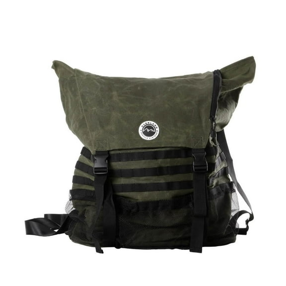 Overland Vehicle Systems Canyon Extra Large Trash Bag Tire Mount - #16 Waxed Canvas