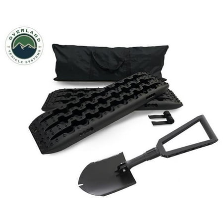 Overland Vehicle Systems & Up Down Air Combo Kit with Recovery Ramp & Multi Functional Shovel