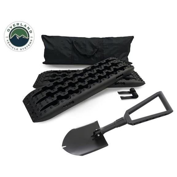 Overland Vehicle Systems & Up Down Air  Combo Kit with Recovery Ramp & Multi Functional Shovel