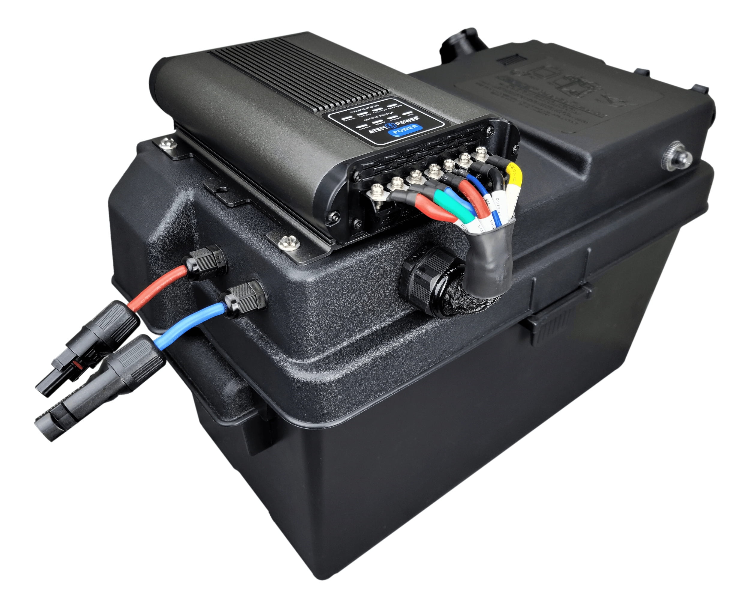 Overlanding Solar Generator Battery Box for 12V AGM, SLA, or Lithium Batteries