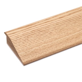 Randall Manufacturing Floor Transition Strip, 4 1/8" Wide 1" Overlap Edging, Red Oak, 6 ft