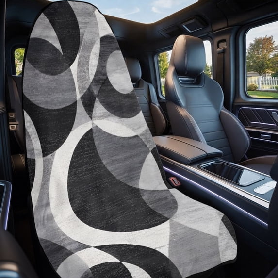 Overlapping Circular Rings Car Seat Cover Towel 2 Pack, Minimalist ...