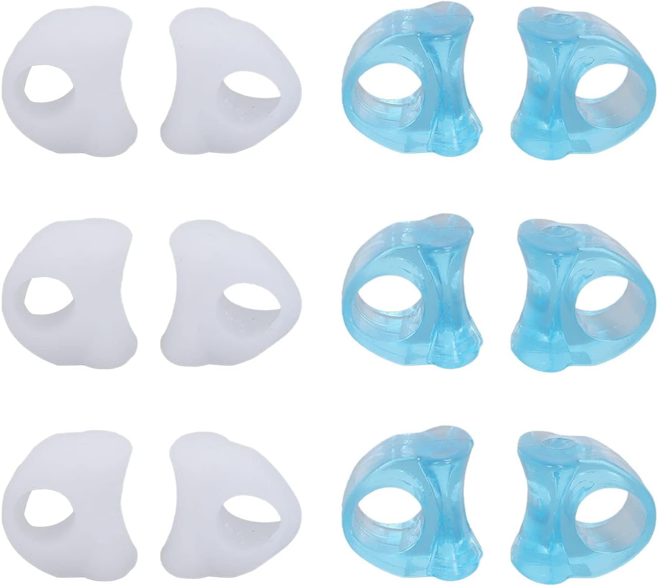 Overlapping Feet Protection 6 Pairs Toe Separator Foot Retractor