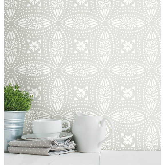 Overlapping Medallions Peel & Stick Wallpaper by RoomMates