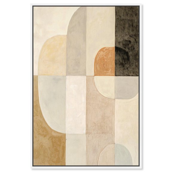 Overlapping Planes I Canvas Geometric Abstract by Art Remedy, White Frame, 10 x 15