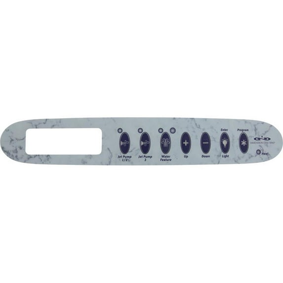 Overlay, Dimension One, TSC-24/K-24, 7 Button, 3 Pump