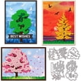 thumbnail image 1 of Overlay Tree Cutting Dies for Card Making Metal Layering Trees Die Cuts Cutting Dies Templates for Scrapbooking Journal Embossing Paper Craft Decor, 1 of 7