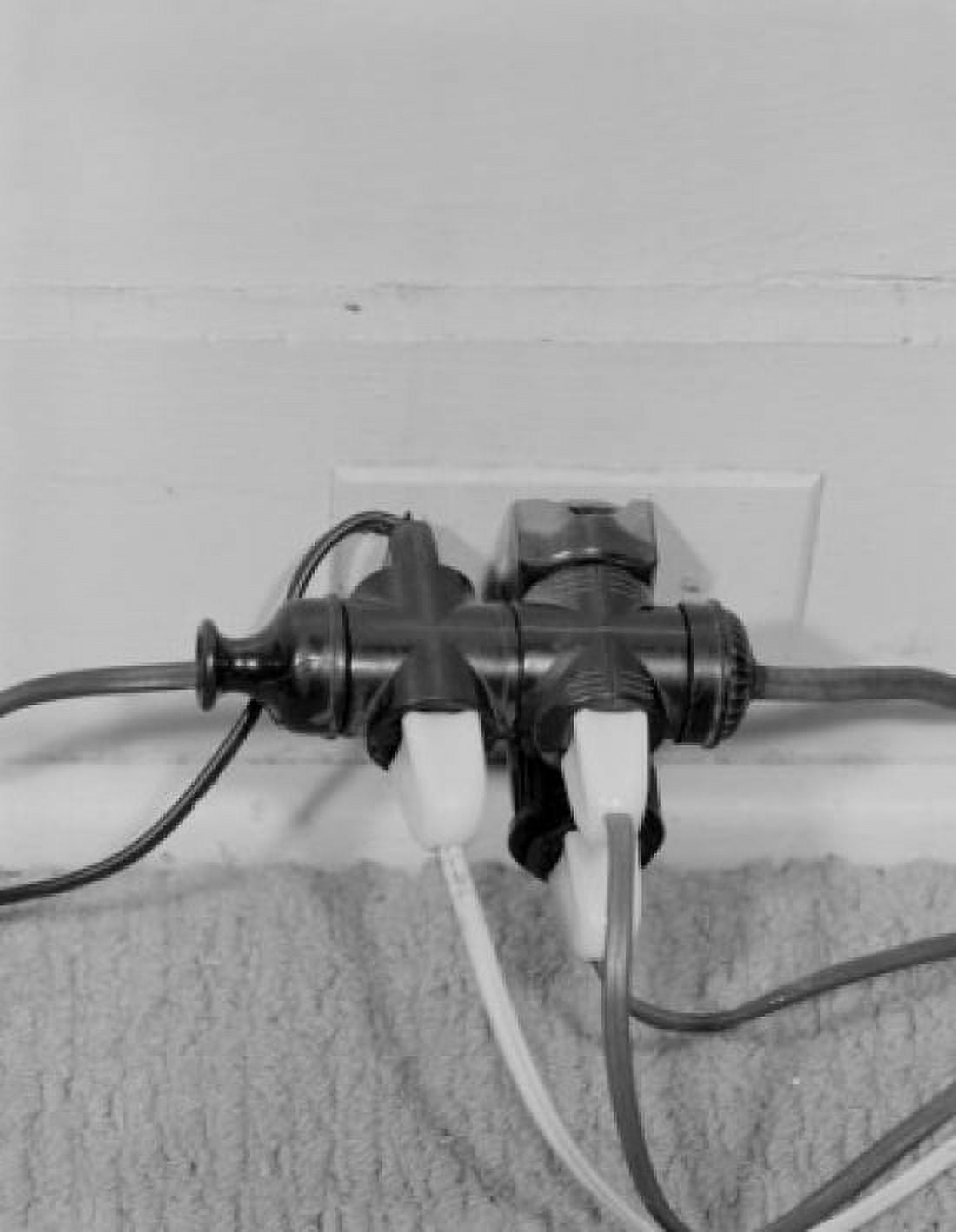 Overloaded electric outlet close-up Canvas Art - (18 x 24)