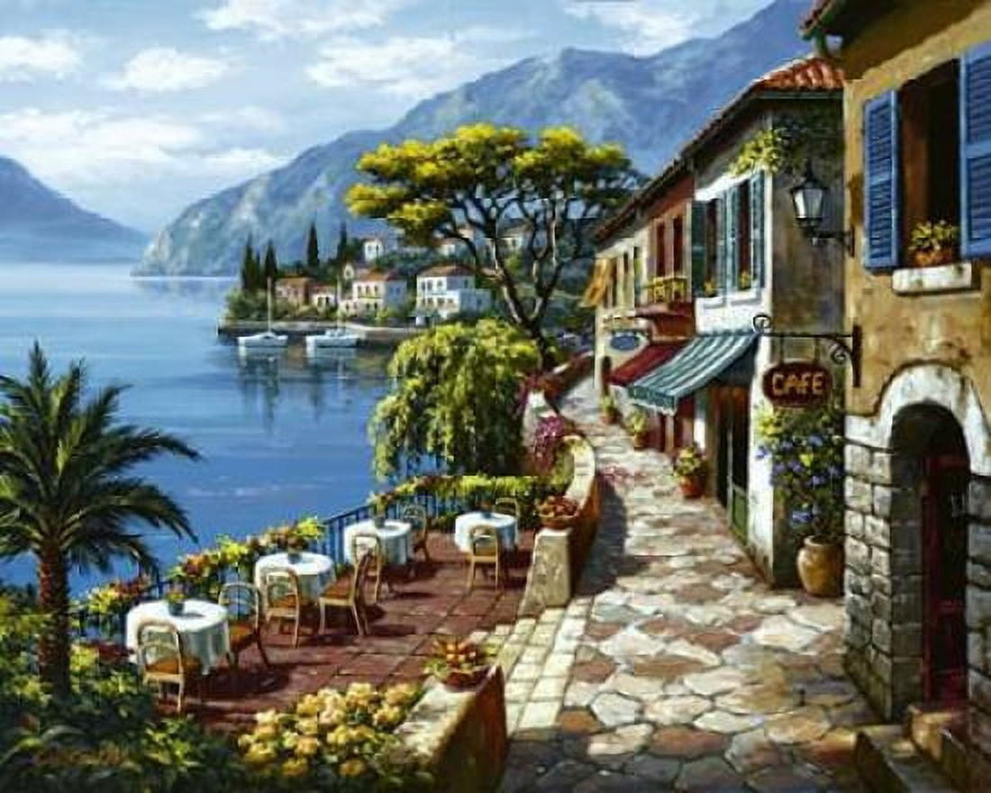 Overlook Cafe II Canvas Art - Sung Kim (24 x 30)