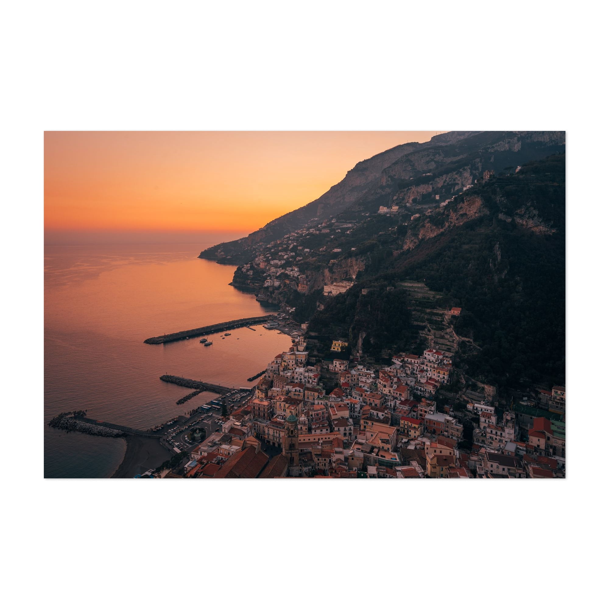 Overlooking Amalfi 01 - Amalfi Campania Italy Photography Sunset Coast ...