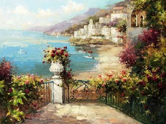 Overlooking the Harbor Canvas Art - Peter Bell (22 x 28)