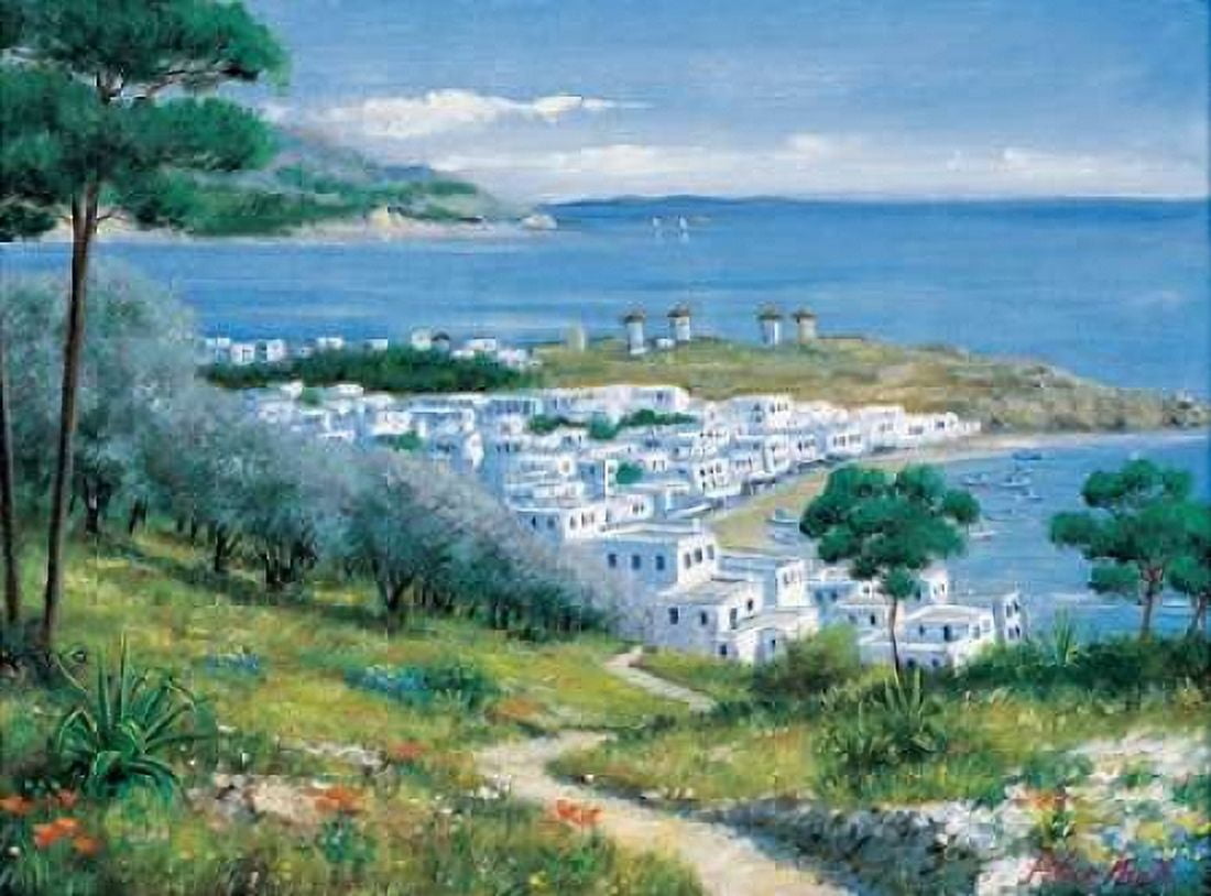 Overlooking the bay Canvas Art - Peter Motz (18 x 24)