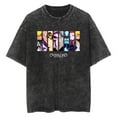 thumbnail image 1 of Overlord Anime Merch Albedo Washed T-shirt Unisex Fashion Round Neck Casual Top Loose Short Sleeve Tee, 1 of 2