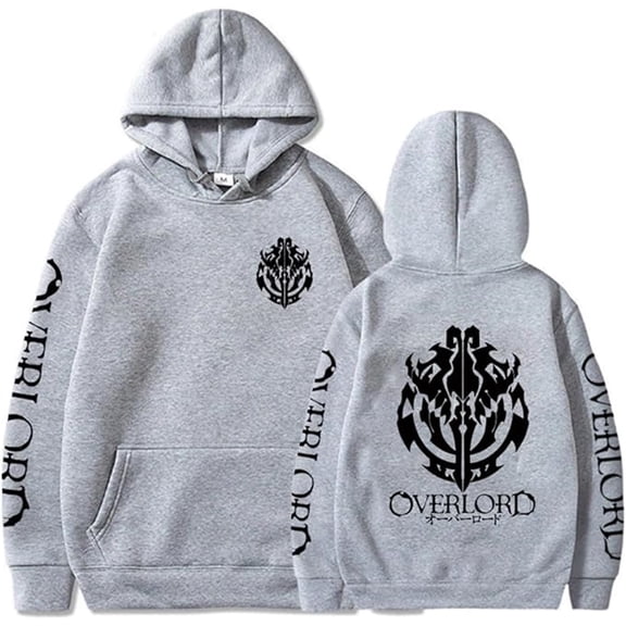 Overlord Merch Albedo Hoodie Unisex Casual Reversible Print Long Sleeve Sweatshirt Fashion Pullover