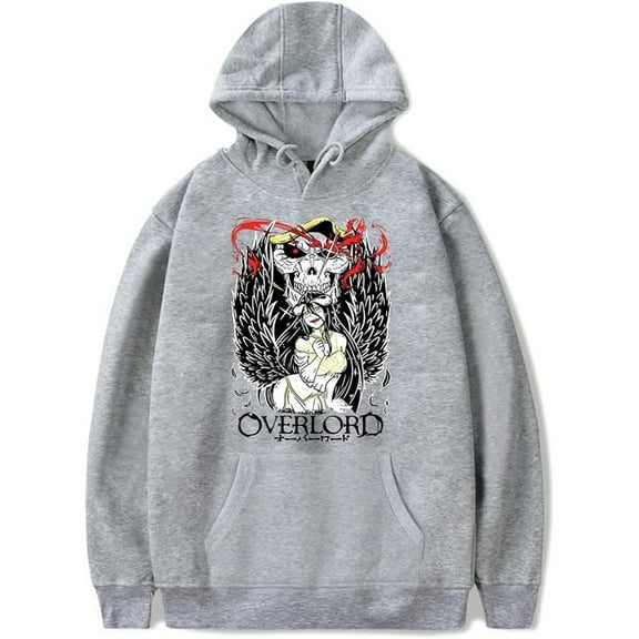 Overlord Merch Albedo Hoodie Unisex Pocket Drawstring Casual Sweatshirt Fashion Long Sleeve Pullover