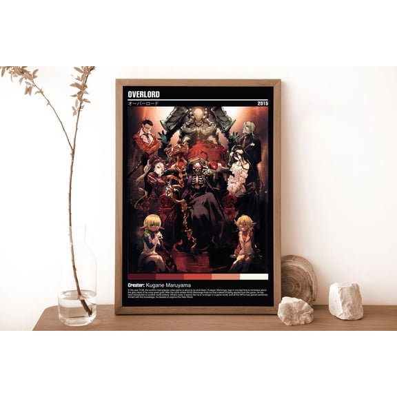 Overlord Minimalist Anime Manga Poster Unframed Size 24''x36'' GooGate