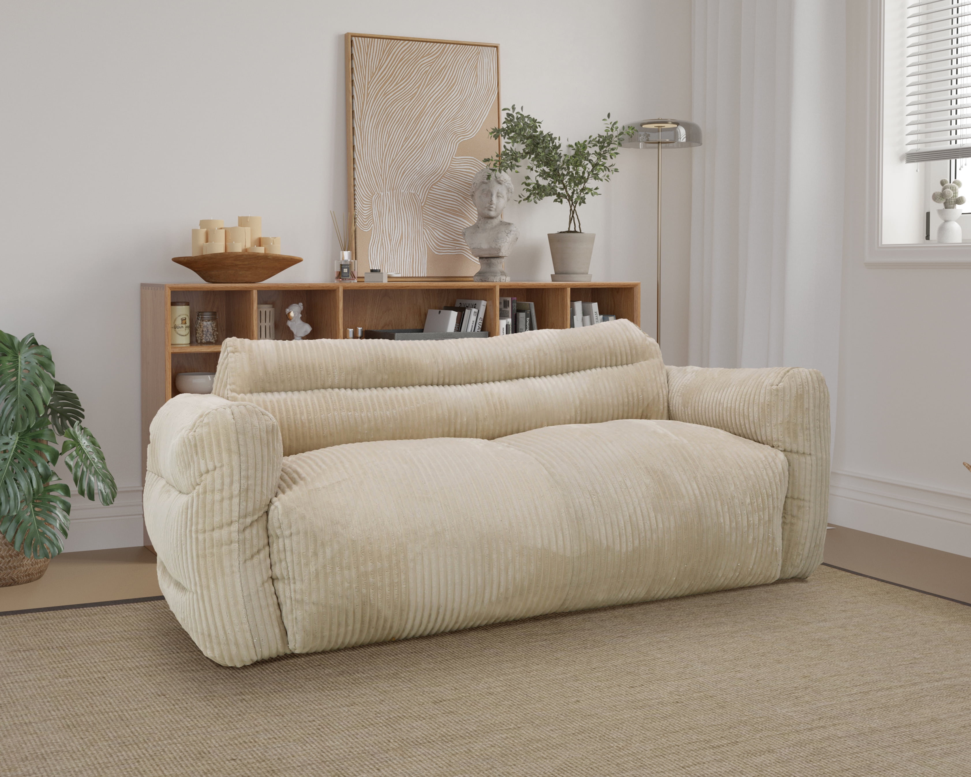 Overman USA Millie Dorm Soft Filled Sofa - Memphis Ivory