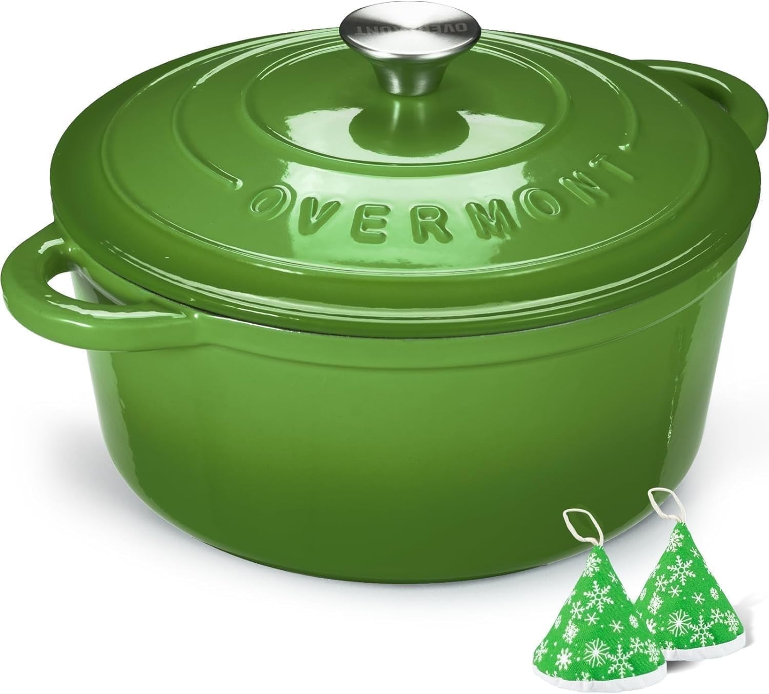 E-far 5QT Oval Dutch Oven – Enameled Cast Iron, Bread Baking, Oven Safe To 500°F, White - View #9