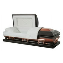 Overnight Caskets Legacy Bronze Steel Regular Funeral Casket, Rectangular
