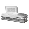 thumbnail image 1 of Overnight Caskets Sterling Silver Steel 18 Gauge Funeral Casket, Rectangular, 1 of 1