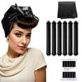 thumbnail image 1 of Overnight Hair Curlers Heatless Curls - 6 Pcs No Heat Blowout Curling Rods to Sleep In with Satin Hair Scarf, 1 of 7