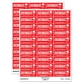 thumbnail image 1 of Overnight Mail Service Expedited Running Person Sticker Set - Red - Matte Finish - 1.75" Medium, 1 of 7