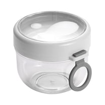Overnight Oat Containers With Lids And Spoons, Portable Yogurt Jars Leak Proof Large Capacity Dessert Cups