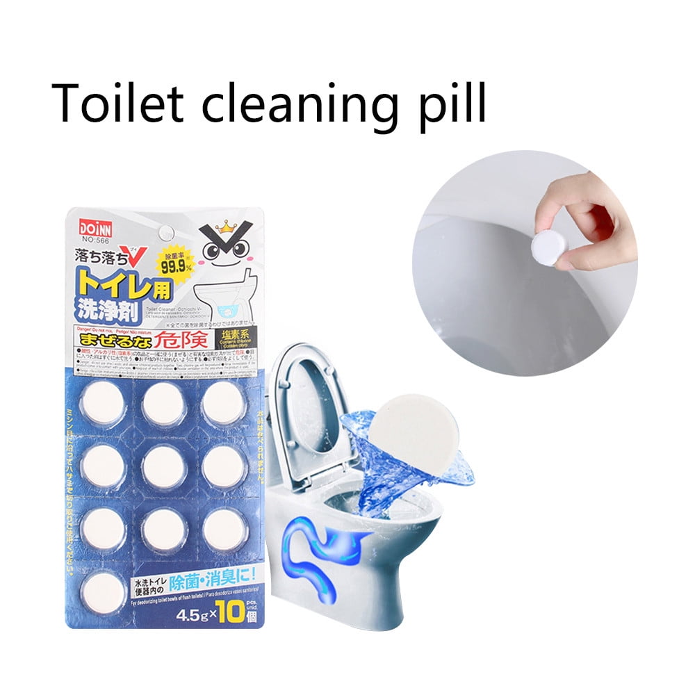 Overnight Oil Stain Remover Degreaser 10 Pcs Automatic Toilet Bowl Tank