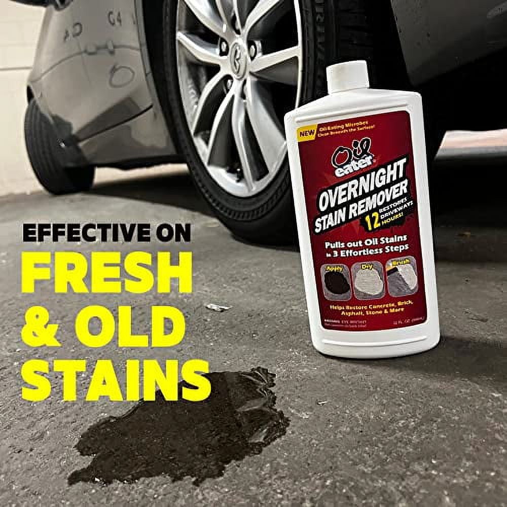 Overnight Stain Remover for Cleaning Oil Stains on Concrete, Driveway