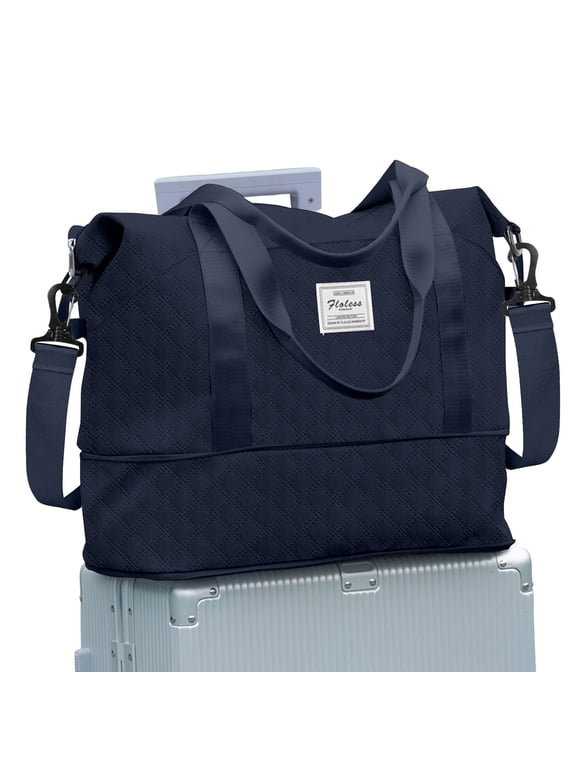 Overnight bags for women Carry on Bag Holdall Weekend Bag,Travel Duffel Bag Cabin Bag Women,Waterproof Sport Duffel Bag with Wet Bag,Gym Tote Bag Men, Mum Hospital Bag Maternity Dark Blue