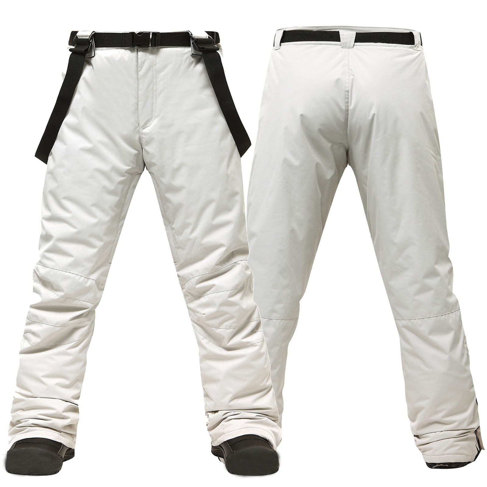 Overoles Para Mujer White Waterproof, Windproof, Shoulder Strap Mens