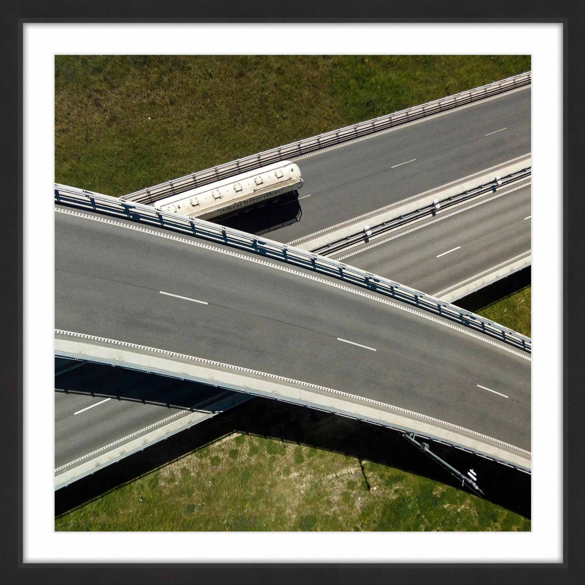 "Overpass" Framed Painting Art Print, 24.0" x 1.5"