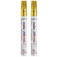 thumbnail image 1 of Overseas Paint Marker Permanent Markers - Oil Based, Mediuml Point, Gold, 2 Count, 1 of 7