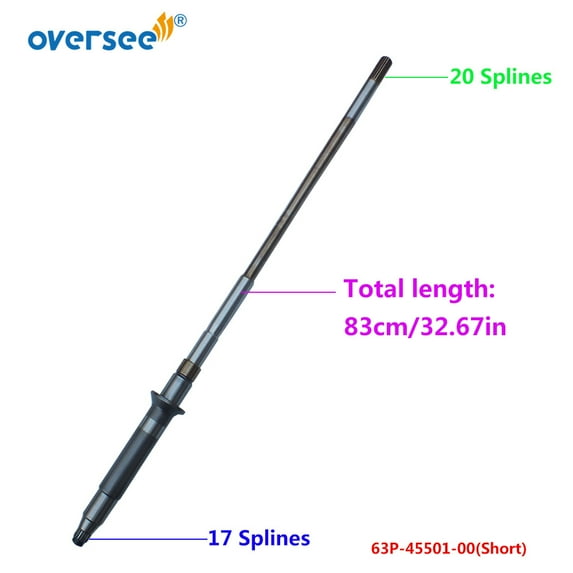 Oversee 63P-45501 Short Driver Shaft For Yamaha Outboard Motor 4T F150HP 20" Gear Case 63P-45501-00 Lower Unit Using