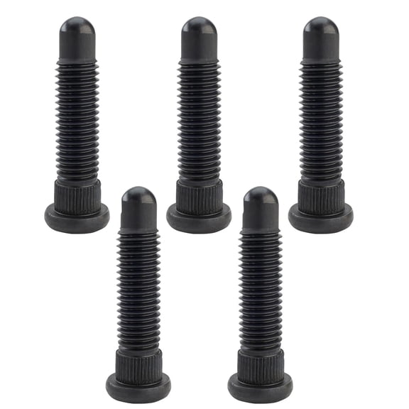 Oversize 5/8 Inch Coarse Wheel Stud, Short Knurl, Set of 5