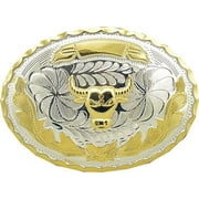 Oversize BIG BULL HEAD Belt Buckle Silver GOLD Western Cowboy Large ov63
