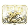 thumbnail image 1 of Oversize BIG BULL RIDER Western Belt Buckle Silver Gold Cowboy Rodeo Large mis06, 1 of 1