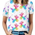 thumbnail image 1 of Oversize Balloon Dogs T-Shirts Animal Print Casual T-Shirt Short Sleeve Women Harajuku Tee Shirt Sexy Custom Top Tees, 1 of 5
