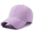 thumbnail image 1 of Oversize Baseball Cap Adjustable Big Head Dad Hat Lightweight UV Shade Casual Hat by Yigetop Purple One Size, 1 of 5