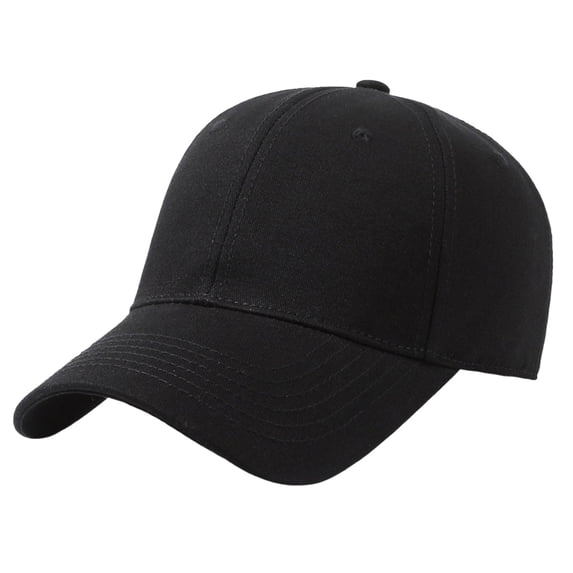 Oversize Baseball Cap,Big Head Adjustable Hat,Casual Dad Cap,Loose Oversize Baseball Cap Adjustable Back Closure Comfortable Large Head Fit Solid Color Minimalist Peaked Hat for Casual Outfit,Black