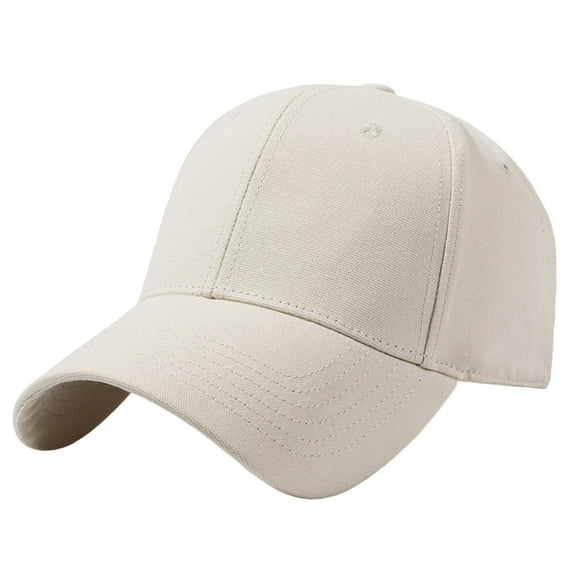 Oversize Baseball Cap,Big Head Adjustable Hat,Casual Dad Cap,Loose Oversize Baseball Cap Adjustable Back Closure Comfortable Large Head Fit Solid Color Minimalist Peaked Hat for Casual Outfit,Beige