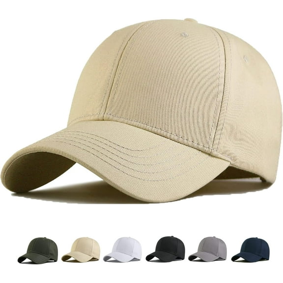 Oversize Baseball Cap XXL Big Head Hats for Men Large Head Hats Dad Hat Adjustable 23.6"-26.8"
