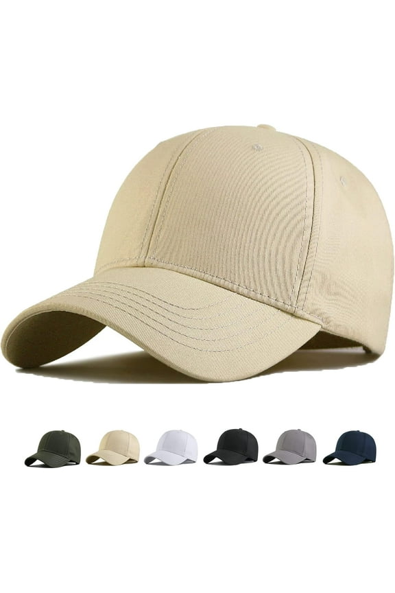 Oversize Baseball Cap XXL Big Head Hats for Men Large Head Hats Dad Hat Adjustable 23.6"-26.8"